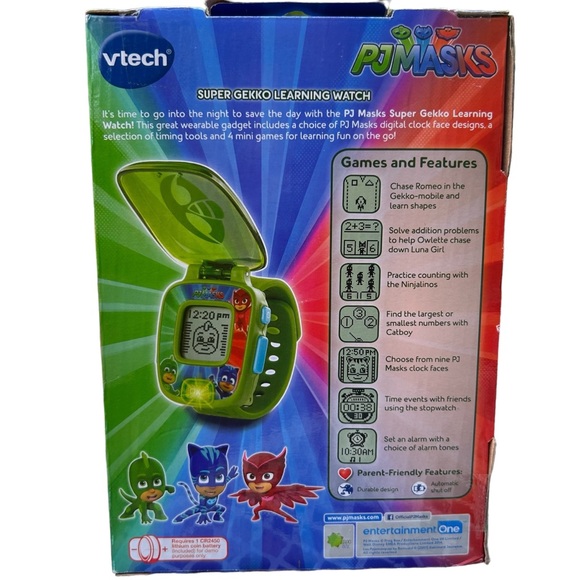 PJ MASKS Owl Glider Gekko Mobile Cat Car & vtech Super Gecko Learning Wa… - Picture 5 of 6